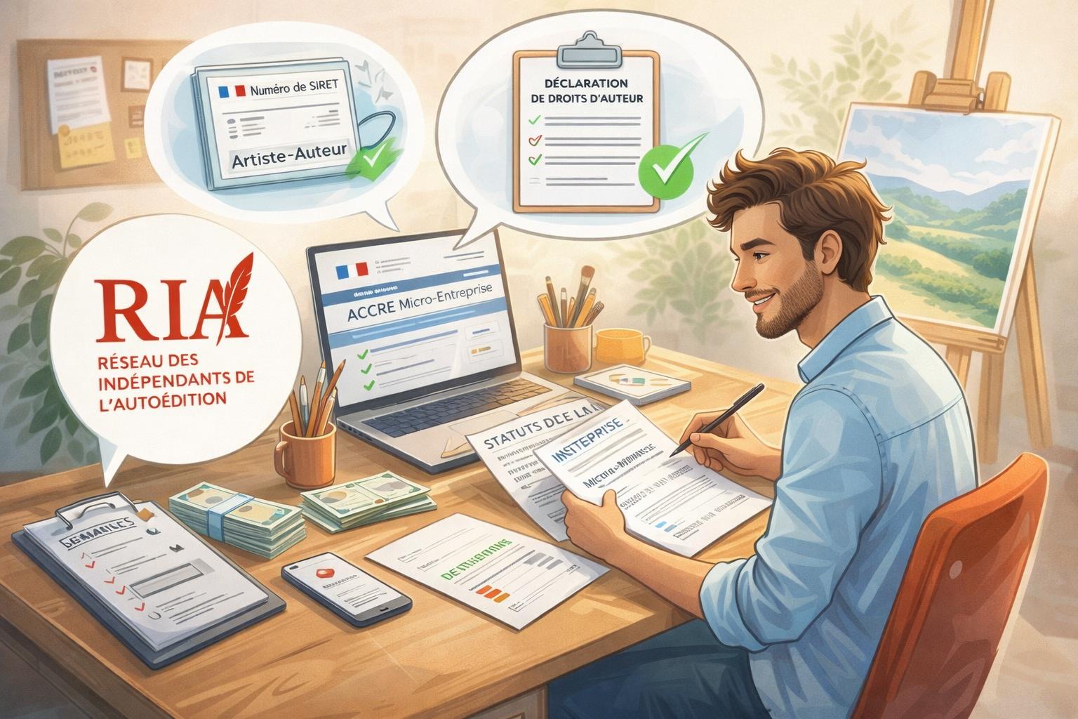 creation micro-entreprise auteur