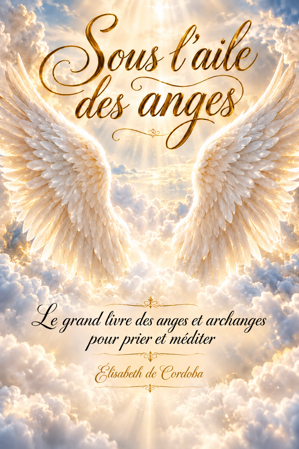 Création de couverture — Sous l’aile des anges | Élisabeth de Cordoba