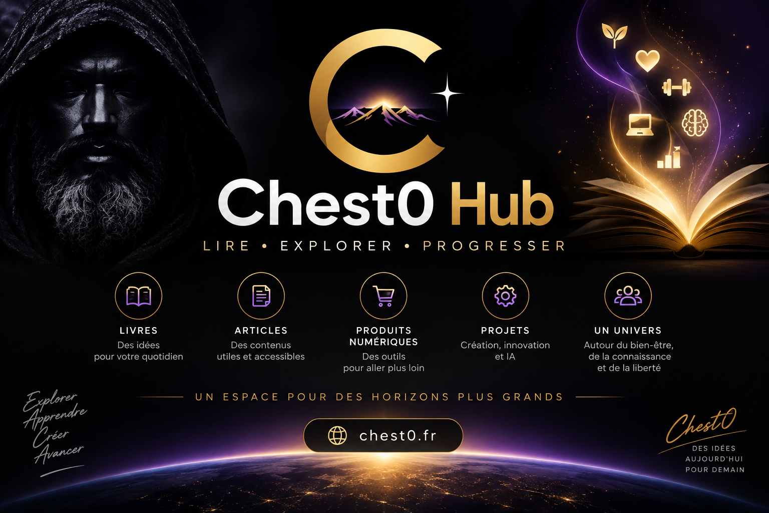 Chest0 Hub — Écosystème numérique de Chest0 JM.S.
